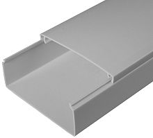 Кабель-канал Промрукав 100x40мм (2000мм) серый (уп. 24м). картинка